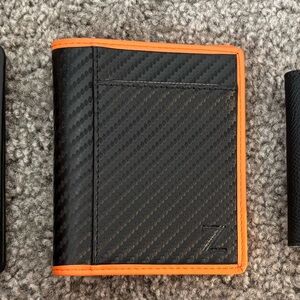 Brand Black and Orange Key & Card Holder